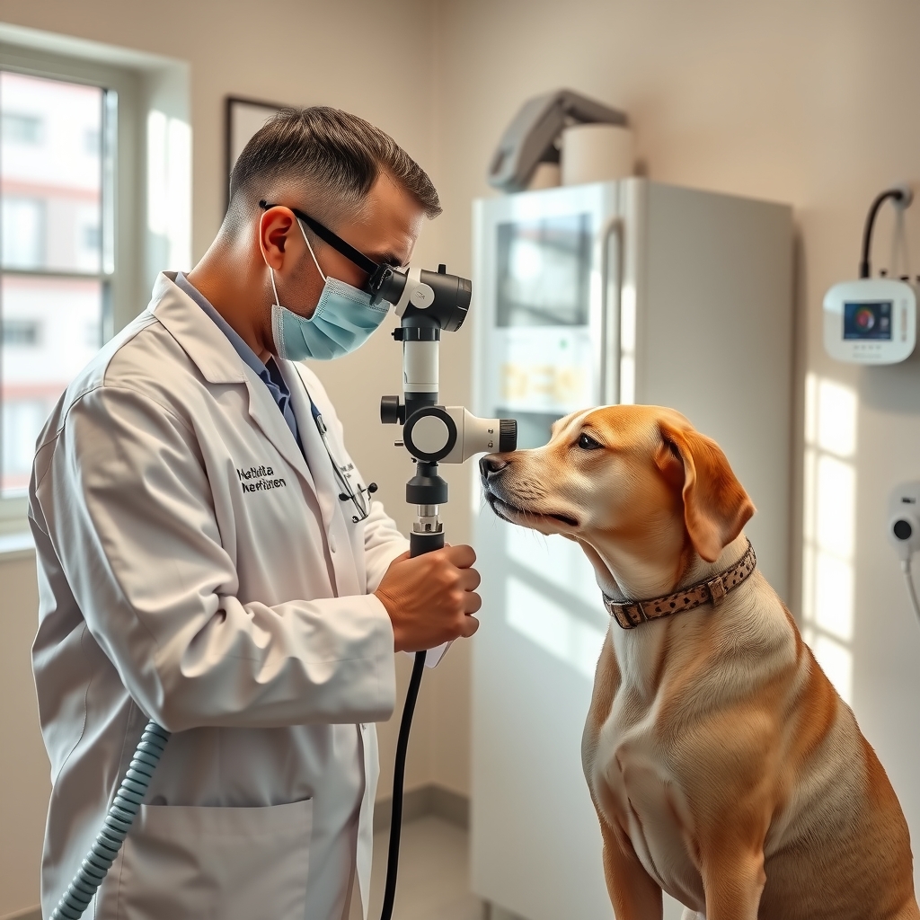 Köpeğimin gözü mavileşti